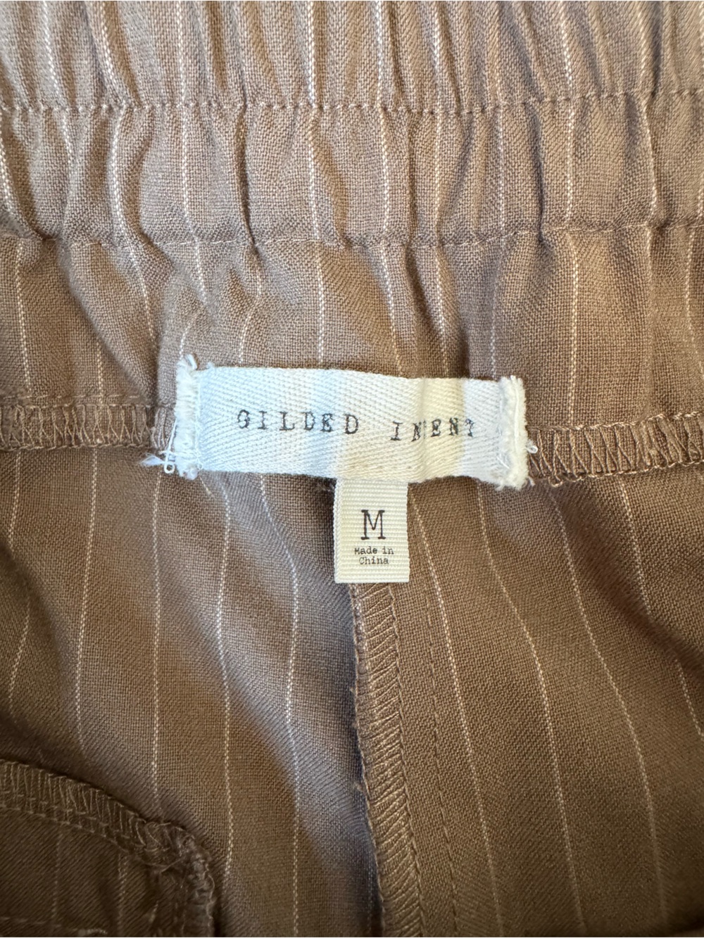 Gilded Intent pinstriped Trouser Pants size M NWT - Picture 9 of 9
